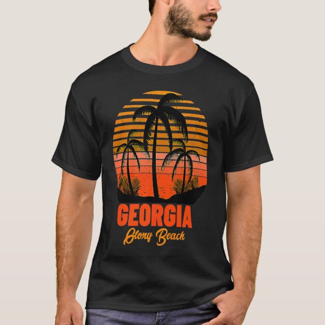 Glory Beach Jekyll Island Georgia T Shirt (Framsida)