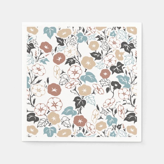 Glory Garden för sommarmorgon Pappersservett (Framsidan)