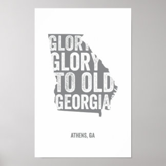 Glory Glory (Grått) Poster