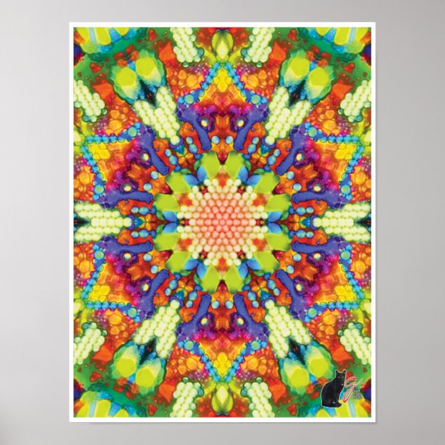 Glory Kinetic Collage Kaleidoscope Poster (Framsidan)