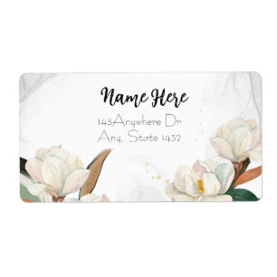 Glory Magnolia Return-adressetikett Fraktsedel