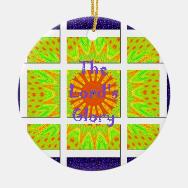 Glory Mönster-grafiktext Julgransdekoration (Framsidan)