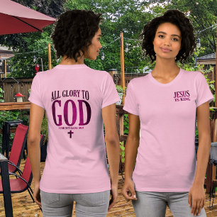 Glory mot Gud Christian T Shirt