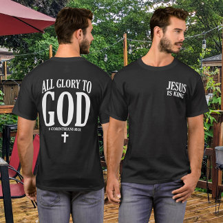 Glory mot Gud Christian T Shirt