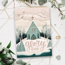 Glory mot Gud | Religiösa: Vinterkyrkan Julkort