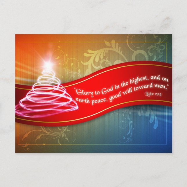 Glory mot Gud Vykort (Framsida)