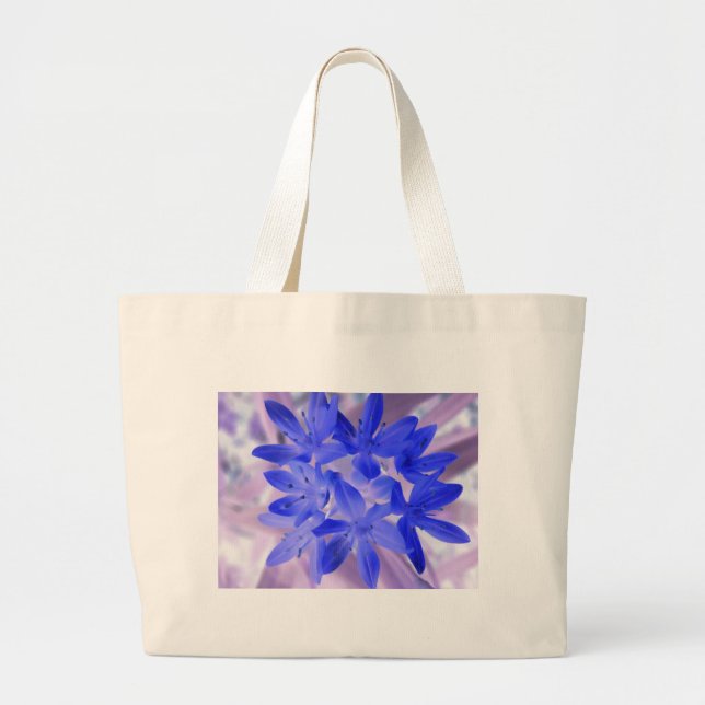 Glory of the Snö Shocking Blue Jumbo Tote Bag Tygkasse (Framsidan)