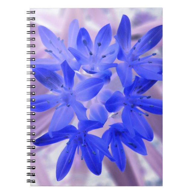 Glory of the Snö Shocking Blue Notebook Anteckningsbok (Framsidan)