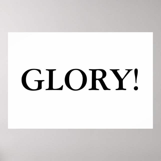 Glory! Poster (Framsidan)