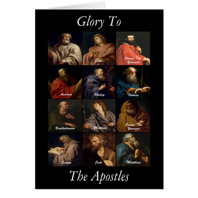 Glory to Apostles Hälsningskort (Framsidan)