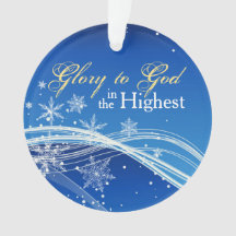 Glory to God Blå himmel Personlig Ornament