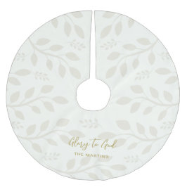 Glory to God Botanias jul Ivory Julgransmatta Borstad Polyester