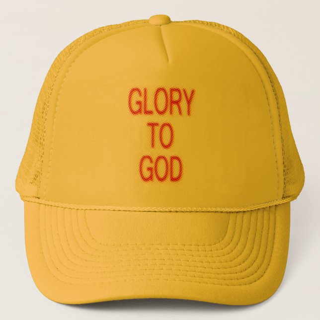 Glory to God Cap Truckerkeps (Framsida)