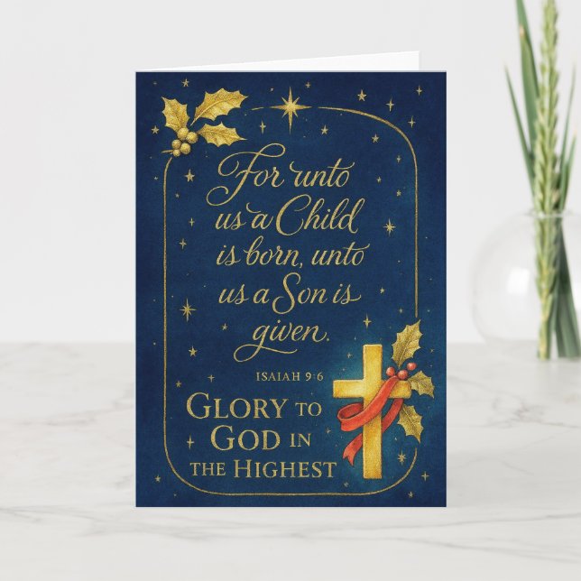 Glory to God Helgkort (Framsida)