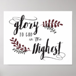 Glory to God in the Highest Poster