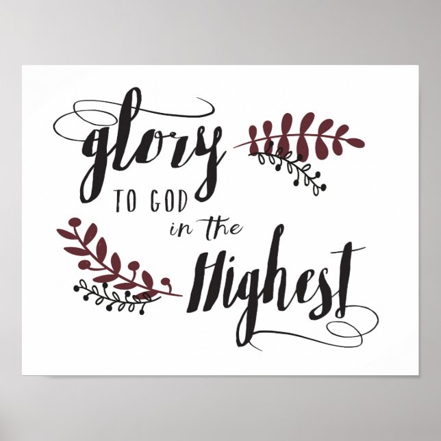 Glory to God in the Highest Poster (Framsidan)
