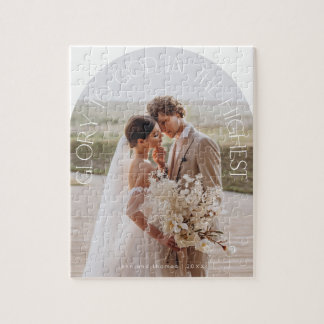 Glory to God modern Arch-typografi Pussel