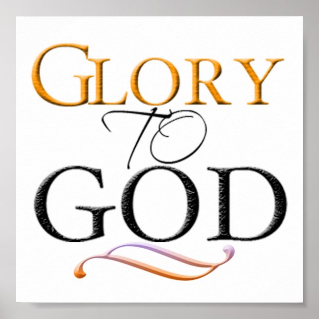 Glory to God Poster (Framsidan)