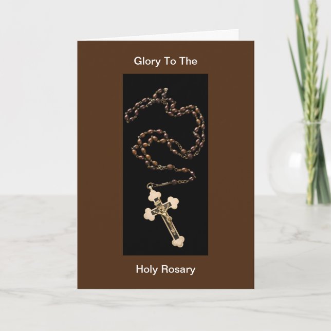 Glory to Heliga Rosary Kort (Framsida)