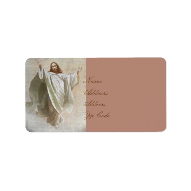 GLORY TO JESUS ADRESSETIKETT (Framsidan)