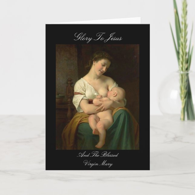 GLORY TO JESUS OCH BLESSESED VIRGIN MARY HELGKORT (Framsida)