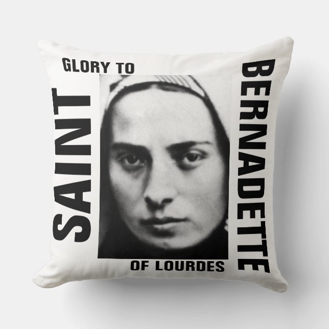 Glory to Saint Bernadette of Lourdes Kudde (Framsida)