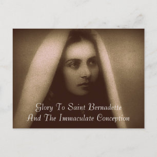 Glory to Saint Bernadette Vykort