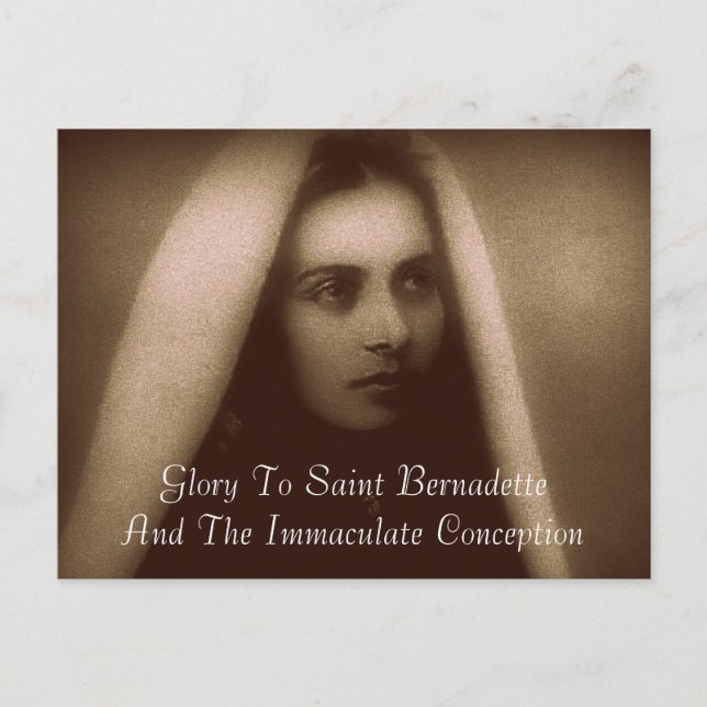 Glory to Saint Bernadette Vykort (Framsida)