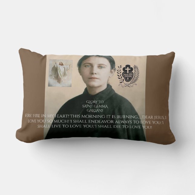 GLORY TO SAINT GEMMA GALGANI LUMBARKUDDE (Framsida)