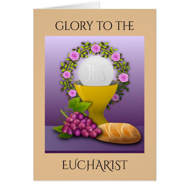 GLORY TO THE EUCHARIST HÄLSNINGSKORT (Framsidan)