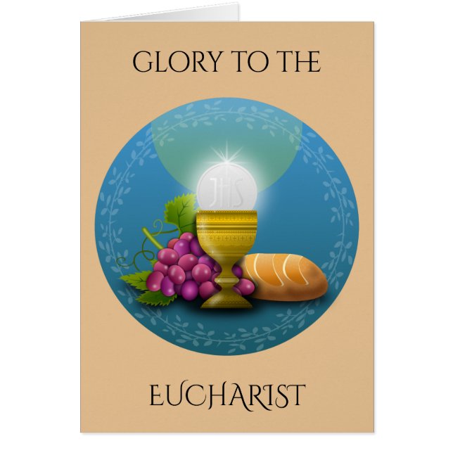 GLORY TO THE EUCHARIST HÄLSNINGSKORT (Framsidan)
