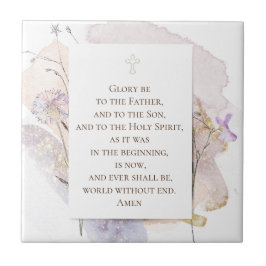 Glory to the Lord catholic prayer Kakelplatta