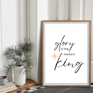 Glory to the Newborn Kung Print Poster