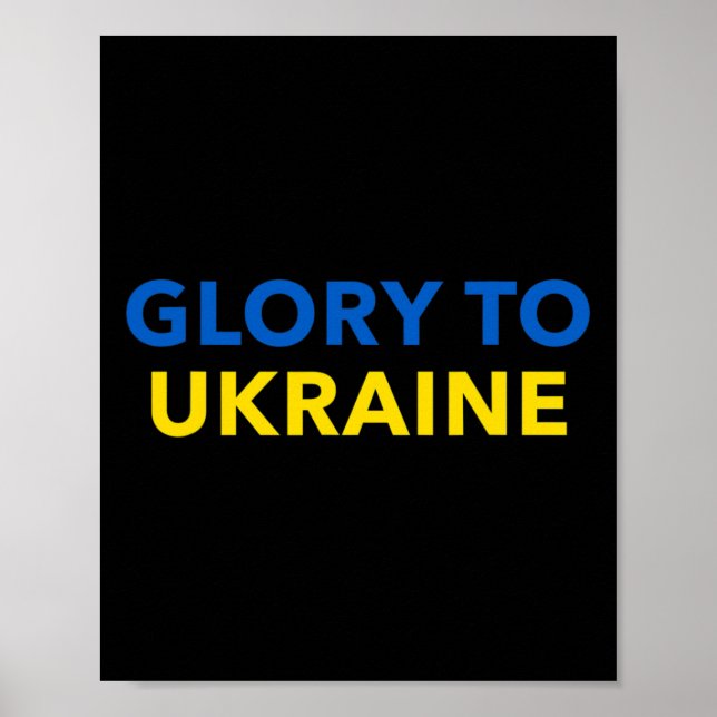 Glory To Ukraine - Slava Ukraini  Poster (Framsidan)