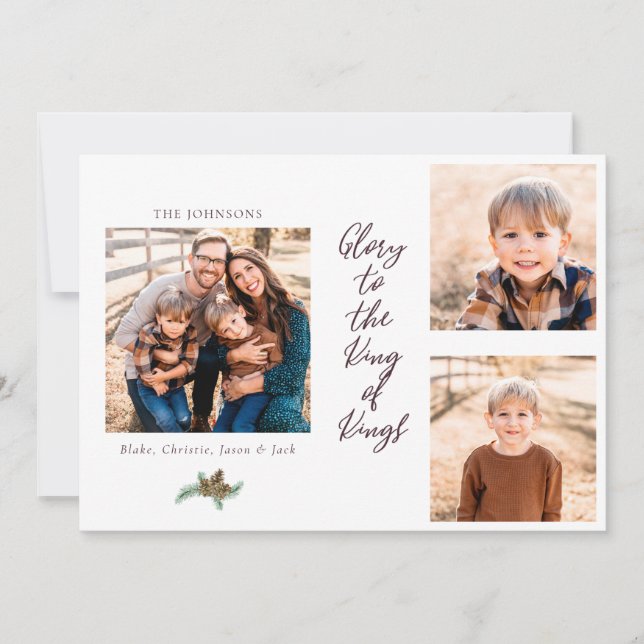 Glory vid Kung i Kung Photo Collage jul (Framsida)