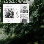 Glory vid Kung vid Kung Collage Photo Jul<br><div class="desc">Flerfotokort (3) kollage julkort. Namn. Gloriskt för kung i kung. Filtret Svart och vitt används på foton. Berries. Kristet julkort.</div>