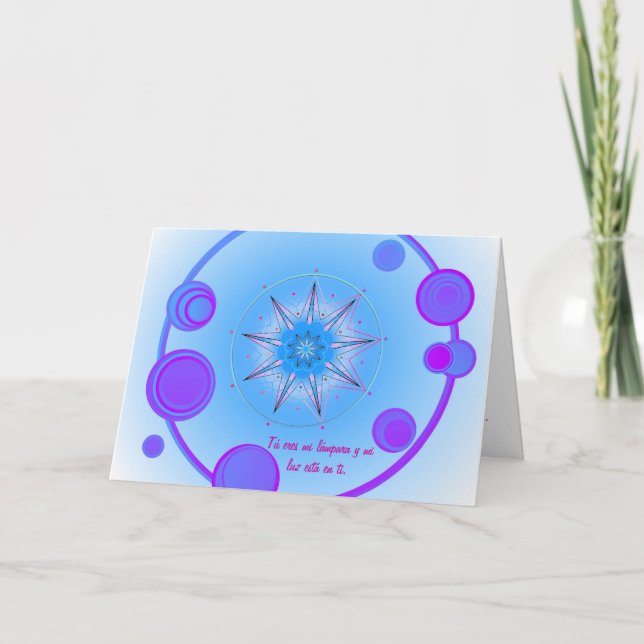 GloryStar5 (med spansk citat) Kort (Framsida)