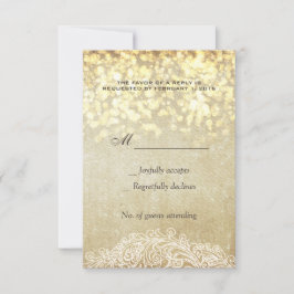 Glosing Ljus Burlap & Snöre Land Chic OSA Kort