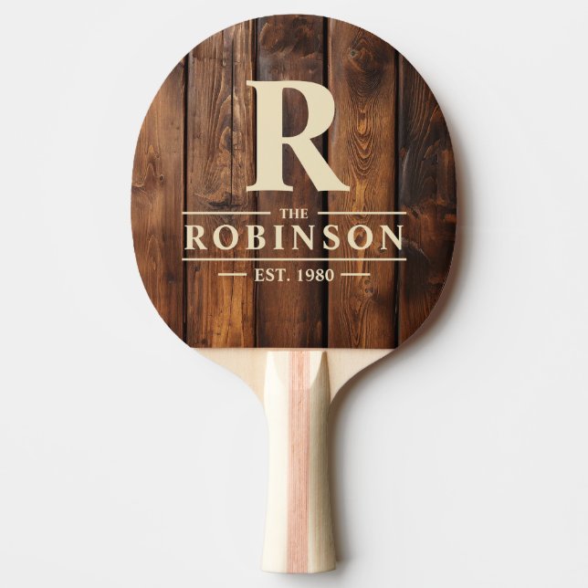 Gloss Stain Boards Family Name & Initial Pingisracket (Framsidan)