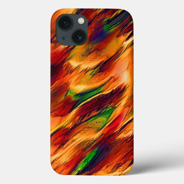 Glossal nedfläckad från orange till rött, lite grö (Baksida)