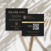 Glossy Black Crokodile Guld Notary QR Review