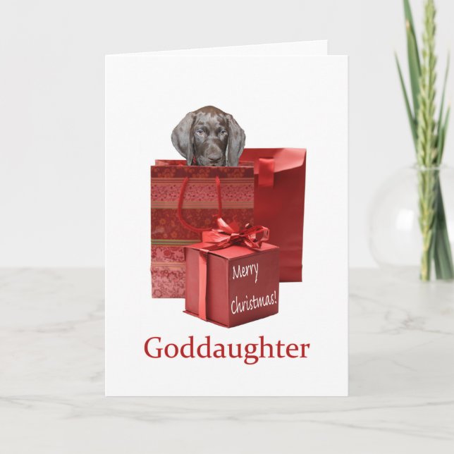 Glossy Grizzly Goddotter God jul Helgkort (Framsida)