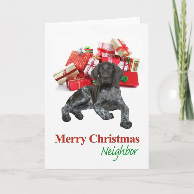 Glossy Grizzly (grannland God jul Helgkort (Framsida)