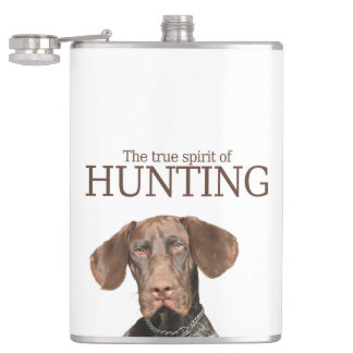 Glossy Grizzly Hunting Flask Fickplunta