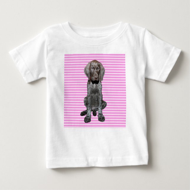 Glossy Grizzly Puppy Girl T-shirt (Framsida)