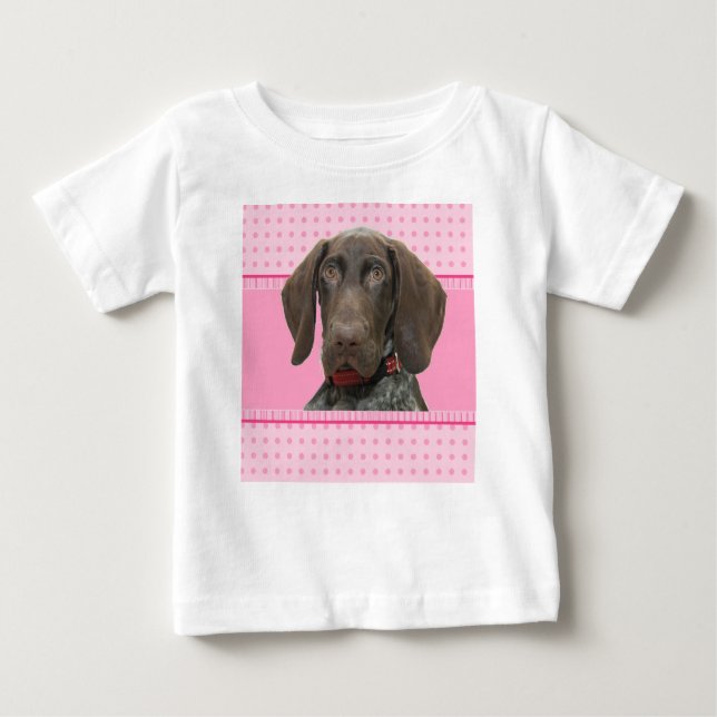 Glossy Grizzly Puppy Girl Tee (Framsida)