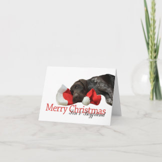 Glossy Grizzly Son & Boyvän God jul Helgkort