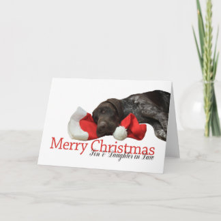 Glossy Grizzly Son och dotter i Law Merry Christm Helgkort