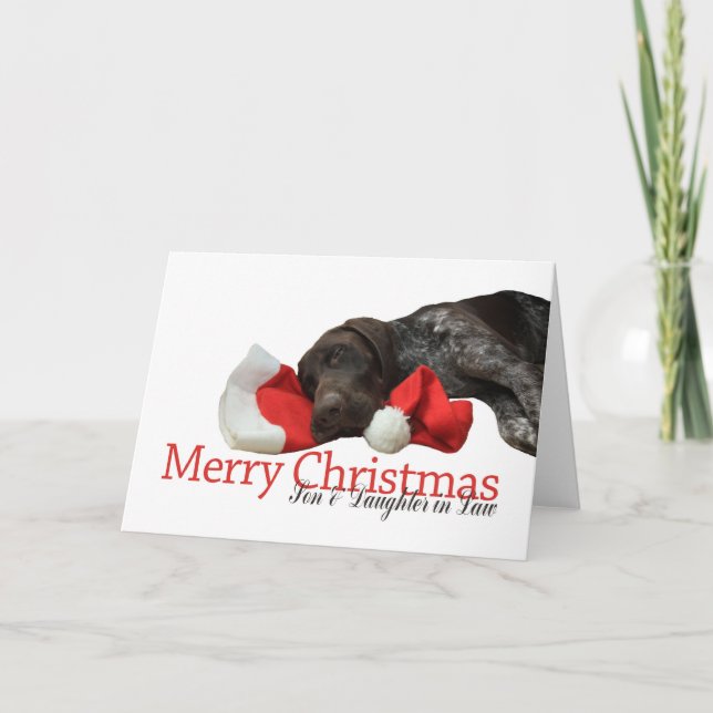 Glossy Grizzly Son och dotter i Law Merry Christm Helgkort (Framsida)