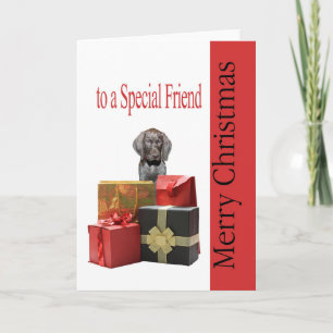 Glossy Grizzly Speciell Friend God jul Helgkort